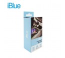 CARGADOR P/AUTO IBLUE USB P/SMARTPHONE Y TABLET BLANCO/NARANJA (PN IBCA05-B/N)**